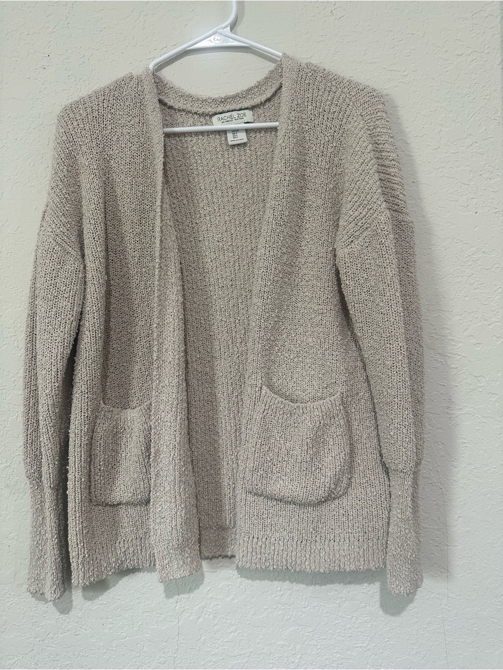 Rachel Zoe Open-Front Knit Cardigan - Taupe